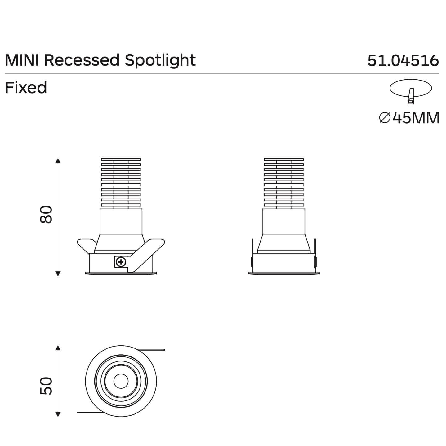 Spotlight Fix Position Mini Spotlight - EYBO